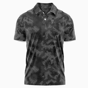 OEM venta al por mayor de alta calidad de los hombres Tie Dye patrón sólido para Polo de secado rápido transpirable último estilo de ropa informal de talla grande - Product Image 1