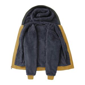 Wholesale Fleece Men's <b>Hoodie</b> 2026 Street Style Hip Hop Winter Season Fresh Arrival OEM <b>Sherpa</b> Fleece lining Men's <b>Hoodie</b> - Product Image 5