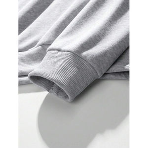 เสื้อฮู้ดดี้ผู้ชายทรงหลวมพิมพ์ลายดาวคุณภาพสูง ผ้าหนา ทรงหลวม สไตล์ลำลอง - Product Image 4