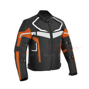 เสื้อแจ็คเก็ตมอเตอร์ไซค์ผู้ชาย กันน้ำ สำหรับขี่รถแข่ง ผลิตจากผ้าคอร์ดูร่า สามารถปรับแต่งได้ พร้อมโลโก้และสีตามสั่ง - Product Image 3