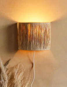 โคมไฟแขวนผนังแบบครึ่งศตวรรษมาใหม่เชือกปอกระเจาพร้อมโครงเหล็กสำหรับตกแต่งบ้านขายส่งสำหรับใช้ในห้องนั่งเล่น - Product Image 2