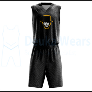 Tenues de basket-ball personnalisées OEM 100% polyester respirant, ensembles de vêtements de sport avec logo d'équipe personnalisé, nom et numéro imprimés par transfert thermique - Product Image 4