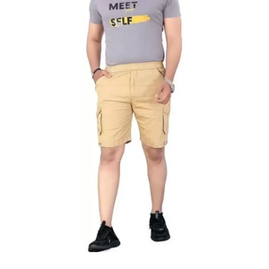 BD Fournisseur Haute Qualité Pas Cher Prix Hommes Cargo Shorts Pantalon Conception Personnalisée Décontracté Couleur Unie Vente en Gros Cargo Court Pour Hommes - Product Image 4