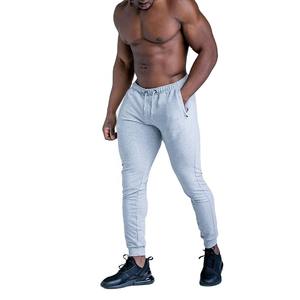 Pantalones Jogger para Hombre, 100% Algodón, Lavado Ácido, Tejido Terry Grueso, Estilo de Frente Plano, Cintura Elástica Alta, Bordados - Product Image 4