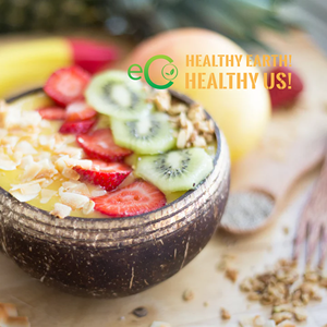 ชุดชามและช้อนกะลามะพร้าว 4 ชิ้นแฮนด์เมดคุณภาพสูงผลิตในเวียดนาม / ชามกะลามะพร้าวเป็นมิตรกับสิ่งแวดล้อมตามธรรมชาตินํามาใช้ใหม่ได้ - Product Image 4