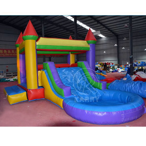 บ้านลมเป่าลม PVC คุณภาพสูงพร้อมสไลเดอร์ขนาดใหญ่สำหรับงานอีเว้นท์ - Product Image 3