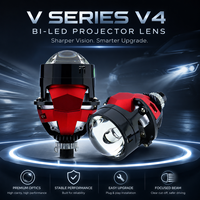 VAHID V4 Lentilles de projecteur Bi-LED haute puissance pour voiture, phares LED H4 H7 H11, lentille de projecteur Bi-LED pour voiture, double laser