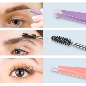 Ensemble de pinces à épiler de haute qualité avec logo personnalisé comprenant un étui pour un rangement et un voyage faciles - Product Image 4