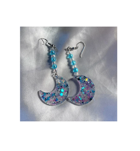 Pendientes de tuerca con cuentas de resina para mujer, diseño hueco redondo con patrón geométrico para pendientes de aniversario o regalo - Product Image 5