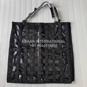 Heavy Duty Nylon Hay Bag with Reinforced Stitching | <b>Slow</b> Feed <b>Horse</b> Hay <b>Feeder</b> Bag | Durable <b>Horse</b> Hay Net Bag - Product Image 3