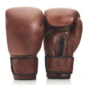 Gants de boxe avec logo personnalisé Vente en gros Gant de boxe en cuir avec doigt intégral Gant de boxe avec logo personnalisé quantité minimale de commande bas - Product Image 6