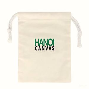 Precio de fábrica del fabricante directo BSCI Vietnam Bolsa de algodón de gran capacidad con cordón Logotipo personalizado Elegante moda de mujer Vintage - Product Image 4