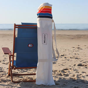 Sombrilla <span class=keywords><strong>de</strong></span> Playa Comercial <span class=keywords><strong>de</strong></span> 6.5 Pies, Grande, Blanca, Impermeable, para Jardín, Playa, Vintage, Retro, con Impresión Personalizada, Estilo Boho, para Picnic - Product Image 4