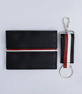 Cartera ligera de piel auténtica para hombre, tarjetero Premium de diseñador de alta calidad RFID con logotipo personalizado de pliegue corto, venta al por mayor de fábrica - Product Image 1