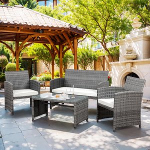 Juego de muebles de jardín impermeables Recubrimiento Pa resistente al agua Juego de comedor al aire libre Embalaje de cartón Pe Rattan Hydro Set Phu Linh Factory - Product Image 3