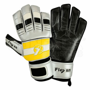 Guantes de portero OEM personalizables de alta calidad de Pakistán hechos con cuero para adultos con su propio logotipo - Product Image 5