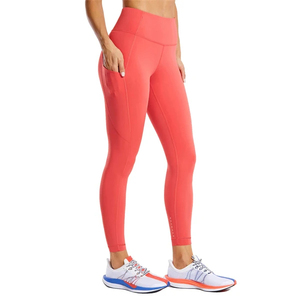 Custom Logo Winter Yoga <b>Leggings</b> Seamed Casual Side <b>Pocket</b> OEM Plain Gym Fitness Slimming Buttery Soft Breathable Anti-Bacterial - Product Image 6