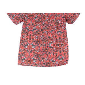 Camicia Casual da Uomo Element con Motivo Floreale, Rosso, Taglia Media - 100% Cotone Popeline Traspirante, Fornitura ODM - Product Image 3