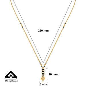 Collar Mangalsutra Moderno de Oro Amarillo para Mujer - Product Image 6