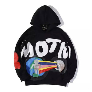 Sweat à capuche homme surdimensionné 350 g/m² Vente en gros Streetwear de luxe avec logo personnalisé Épaule tombante Sweat à capuche lourd de haute qualité - Product Image 1