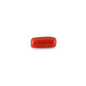 พลอยปะการังสีแดงขัดเงา-4.75 กะรัต สีขาว สูง 8 มม. - Product Image 3
