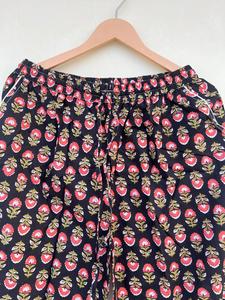 Traje de noche de algodón 100% hecho a mano indio, ropa de dormir con estampado Floral, elegante, informal para primavera, otoño, vacaciones, paseo matutino exclusivo - Product Image 4