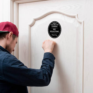 RTS haute qualité sans sollicitation | Décalcomanies pour cadre photo ZRS Global | Signe de maison/bureau | Ovale | 4x5 | Acrylique de qualité industrielle - Product Image 3