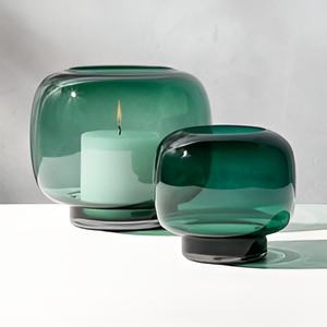 Pot de bougie unique en verre de vente chaude avec la taille et la forme personnalisées de qualité supérieure pot de conteneur de bougie parfumée de mariage - Product Image 3