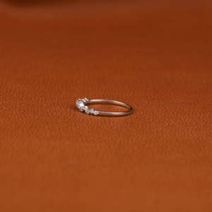 Shining 18KT <b>Solid</b> Gold Plated Round Cut Diamond Band Fashionable Custom Style Designed Jewelry Perfect Wedding Gift - Product Image 2