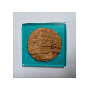 Sous-verres de conception différente pour verres à faible coût sous-verres de tasse d'eau en bois et en résine de taille personnalisée pour la maison forme personnalisée - Product Image 3