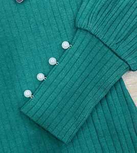 เสื้อสเวตเตอร์ไหมพรมลายทางคอกลมคุณภาพพรีเมียมสำหรับผู้หญิง แขนยาว สวมใส่สบาย เหมาะสำหรับฤดูหนาว สินค้ามาใหม่ในบังกลาเทศ - Product Image 6