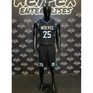 ชุดบาสเก็ตบอลผ้าทวิลล์โพลีเอสเตอร์ 100% แบบสั่งทำพิเศษ พิมพ์ลายตามต้องการ ชุดทีม ระบายอากาศได้ดี มีไซส์พลัส - Product Image 1