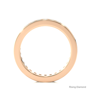 1.2 CTW Round Lab Grown Diamond Full Eternity <b>Set</b> in Yellow Gold Wedding Band Anniversary Gift <b>Rings</b> - Product Image 6