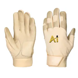 Gants de frappe de baseball et de softball professionnels personnalisés - Cuir/polyester/néoprène durable, respirant et léger, vente en gros - Product Image 1