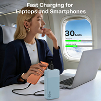NOBIS 65W Batterie externe portable de haute qualité 20000mAh à charge rapide, étanche, avec écran LED, Li-Polymère, PD 3.0, QC 4.0 pour téléphones mobiles