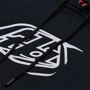 Sweats à capuche noirs à moitié imprimés avec balise NFC, qualité luxe, 100% coton, grammage lourd, effet vintage délavé, coupe oversize, style streetwear - Product Image 5