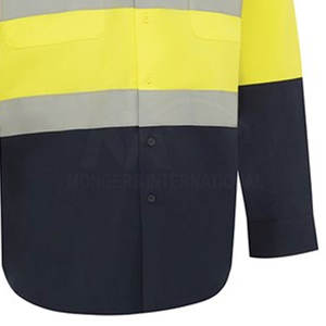 เสื้อไฮ VIS สำหรับผู้ใหญ่เสื้อทำงานแห้งเร็วระบายอากาศได้ดีขนาดปรับแต่งได้ - Product Image 5