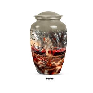 <b>Top</b> High Quality Large Aluminium <b>Butterfly</b> Cremation Adult Urn For Human Ashes With Lid & Free Velvet Bag - Product Image 6