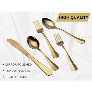 High Quality 4-<b>Pc</b> American Style Flatware <b>Set</b> Eco-Friendly Heirloom Quality Stainless Steel Handcrafted Formal Handle for - Product Image 4