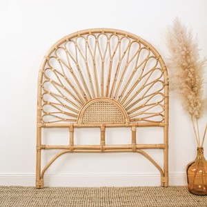 Lassic-cabecero de cama de ratán natural, paneles apoyados en pared de mediados de siglo para camas queen y King - Product Image 6