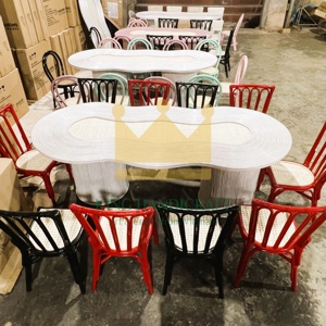 Vente flash de table et chaises en rotin durables pour enfants, meubles confortables et élégants pour la salle de jeux des enfants - Product Image 1