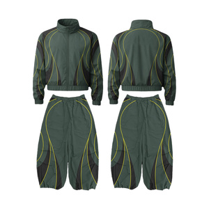 Ensembles coupe-vent à capuche personnalisés pour l'hiver, style streetwear, avec impression délavée à l'acide, production sur commande en usine pour marques - Product Image 4