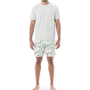 Nouveautés Ensembles de shorts décontractés de style vintage pour hommes Ensemble de shorts vierges respirants à la mode avec logo personnalisé pour l'été - Product Image 1