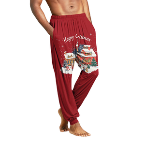 Haute tendance produit cordon fermeture polyester et coton tissu à la mode tenue décontractée pantalons de survêtement pour hommes - Product Image 3