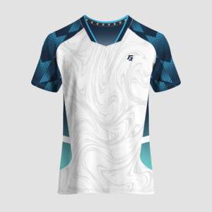 Camisetas de Fútbol Personalizadas Aqua Pulse de Poliéster XL, Alta Calidad, Absorción de Humedad, Impresión Sublimada, Cuello Redondo, Unisex, Manga Corta - Product Image 2