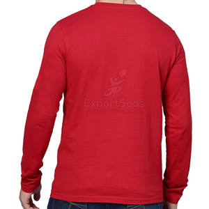 Nouveau stock t-shirt à manches longues vente en ligne prix bon marché t-shirt à manches longues respirant de couleur unie - Product Image 2