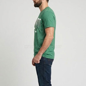 T-shirts en strass pour hommes, confortables, en mélange de coton, design élégant et brillant, idéal pour la mode décontractée - Product Image 6