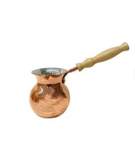 หม้อกาแฟเคลือบเงาโลหะทองเหลืองตุรกีสำหรับตกแต่งร้านกาแฟร้อน - Product Image 4