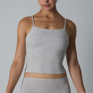 Débardeur Femme Polyvalent en Coton Respirant Tricoté Côtelé pour Yoga et Gym - Product Image 4