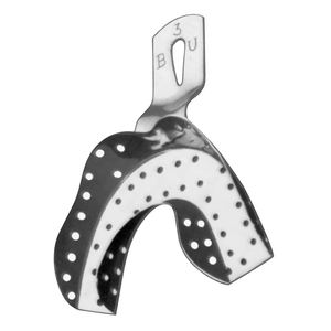 Plateau d'empreintes dentaires professionnel de haute qualité Seaux d'empreintes réflexes anti-bâillon Assiettes et plats à motif ovale - Product Image 5